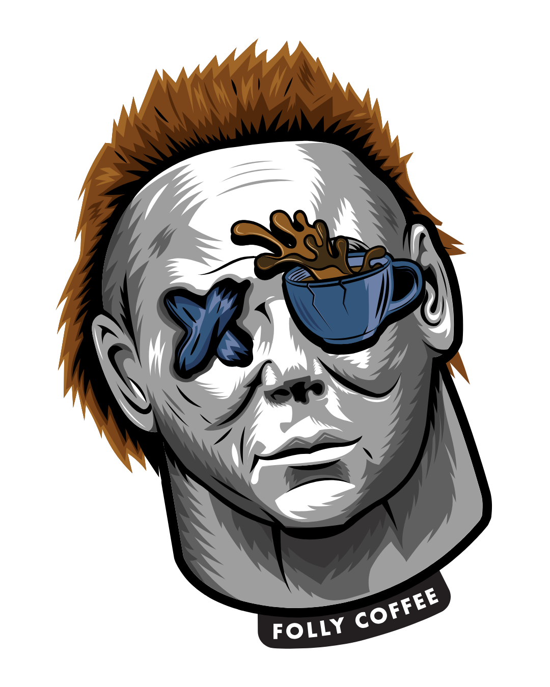 Folly Halloween Mask Sticker